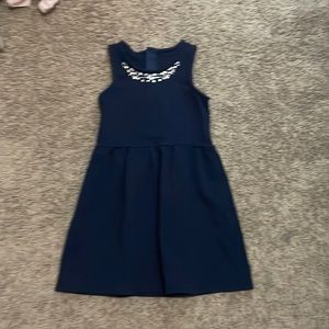 Navy Blue Semi-Formal Girls Dress